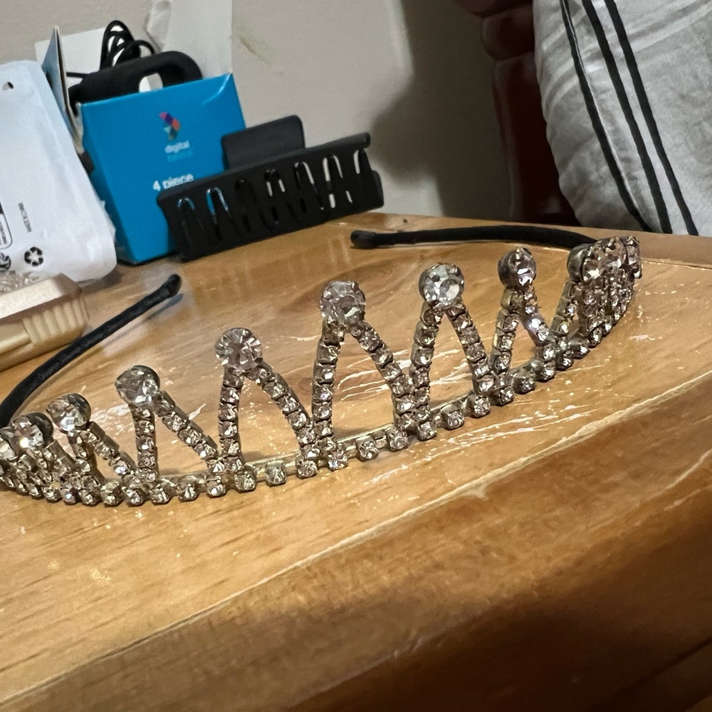 Elegant Silver Tiara Headband